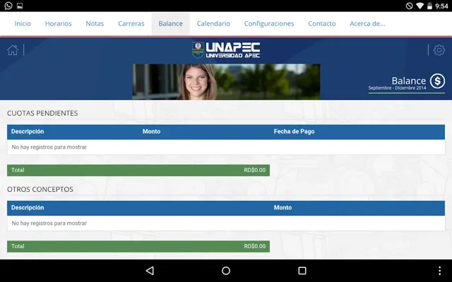 UNAPEC Virtual Estudiantes android App screenshot 0