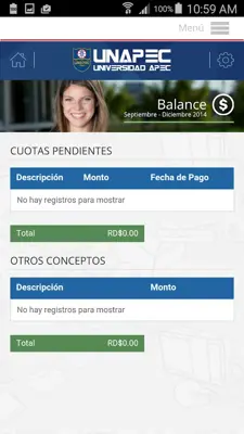 UNAPEC Virtual Estudiantes android App screenshot 11