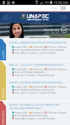 UNAPEC Virtual Estudiantes android App screenshot 14