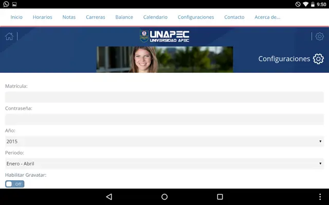 UNAPEC Virtual Estudiantes android App screenshot 4